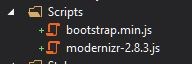 Modernizr in Scripts Folder.