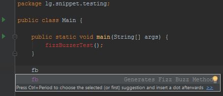 Before Live Template Usage.