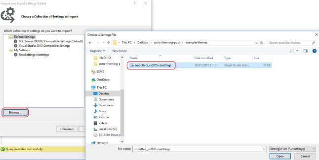 SQL Server Management Studio…Customising those themes! – bearandhammer