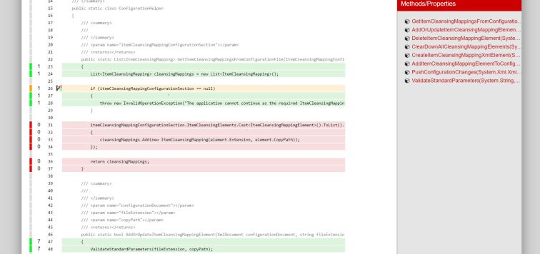 Configuration Helper Report Details.