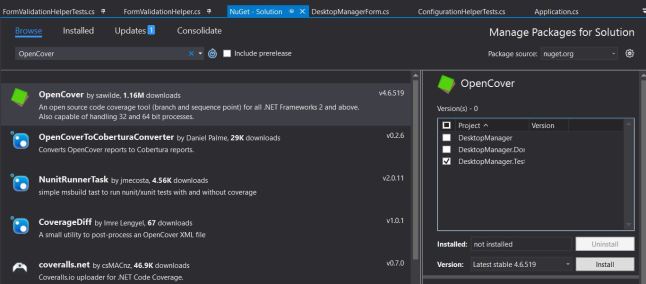 OpenCover UI – Unit Test Code Coverage – bearandhammer