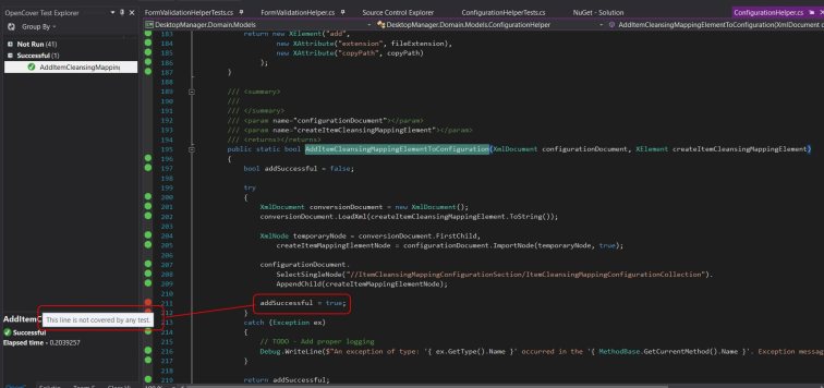 Code Actually Under Test Covered.