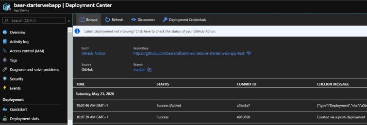 Azure Deployment Logs