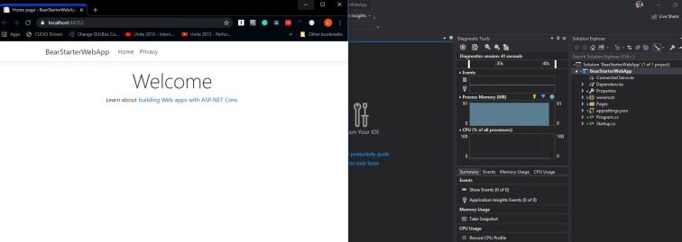 Web Application Running