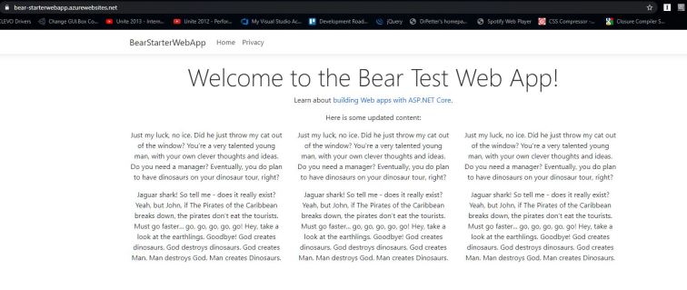 Web Application Updated
